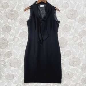 Calvin Klein Sleeveless Black Midi Dress